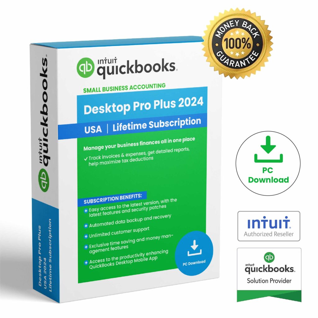 QuickBooks Desktop Pro Plus 2024 USA - Lifetime Subscription