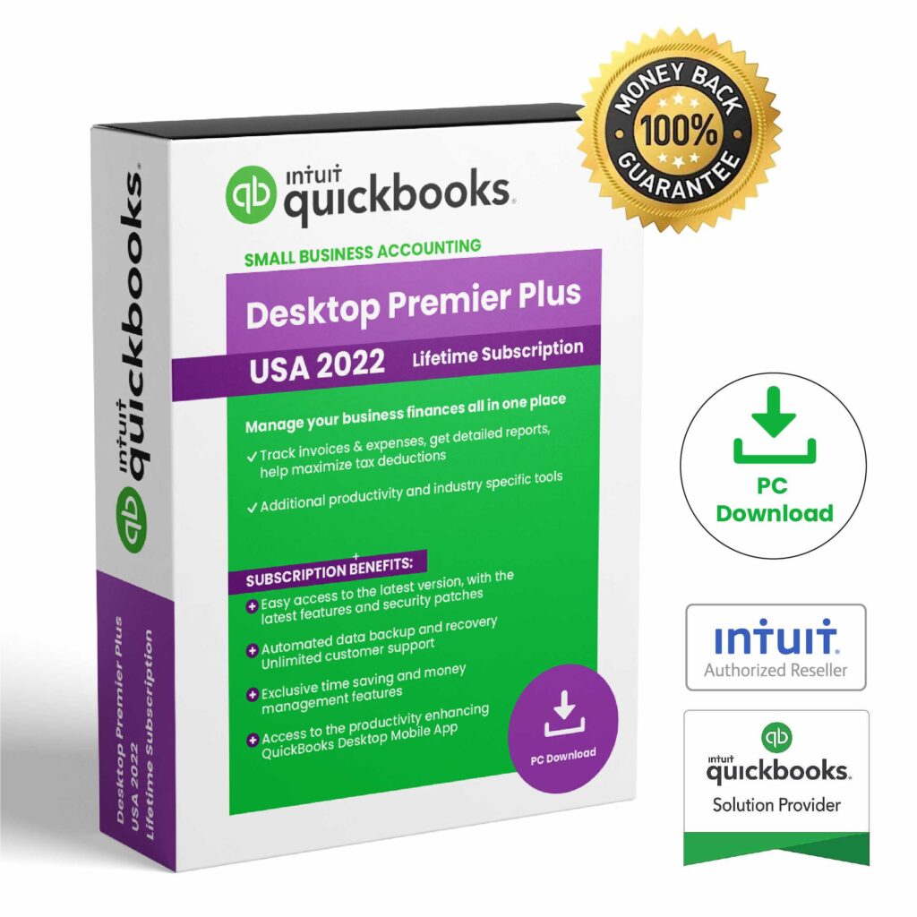 QuickBooks Desktop Premier Plus 2022 - USA Lifetime Activation