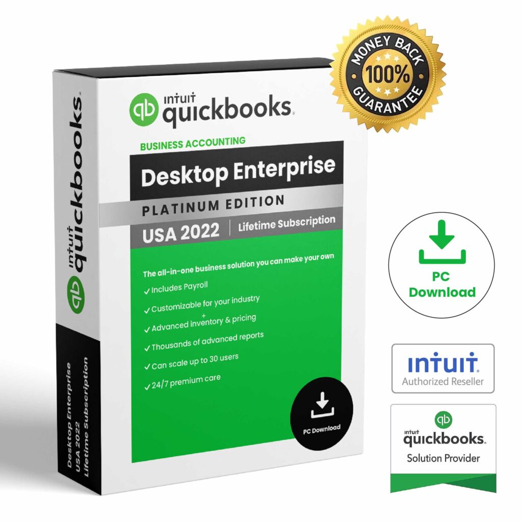 QuickBooks Desktop Enterprise 2022 USA - Lifetime Subscription