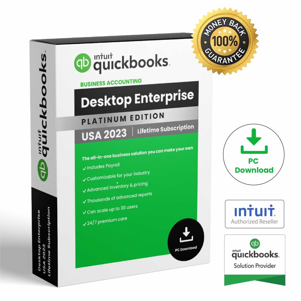 QuickBooks Desktop Enterprise 2023 USA - Lifetime Subscription